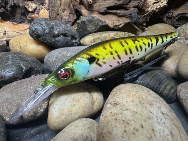 110+1 Chartreuse Speckled Bluegill Jerkbait