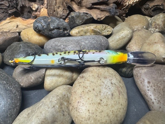 110+1 Chartreuse Speckled Bluegill Jerkbait