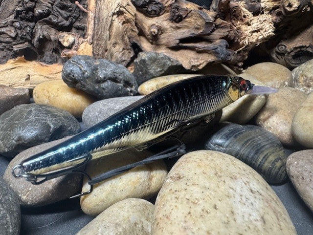 110+1 Green Chrome Perch with Downward Red Eye