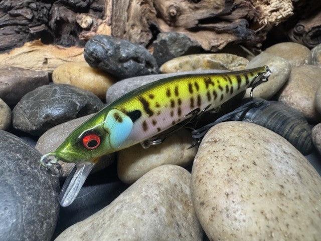 110 Chartreuse Speckled Bluegill Jerbait