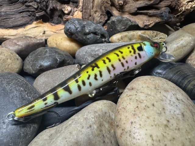 110 Chartreuse Speckled Bluegill Jerbait