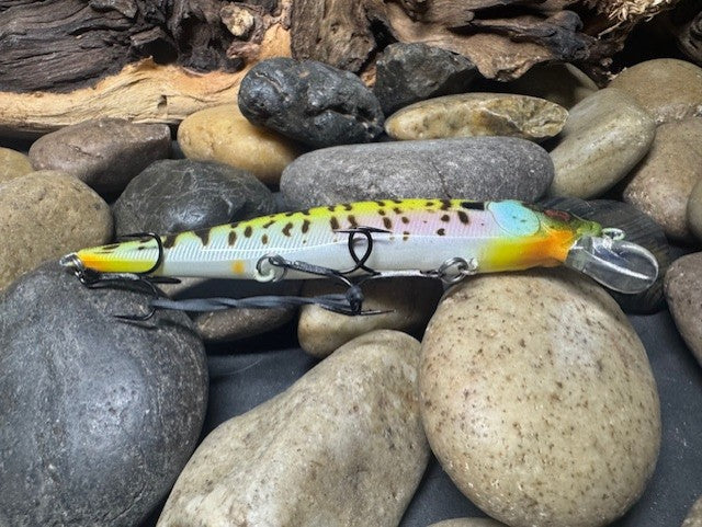 110 Chartreuse Speckled Bluegill Jerbait