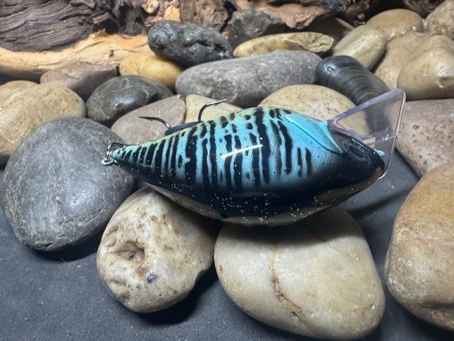 Square Bill 2.0 Scrank Blue Crappie (Heavy Silver Glitter)