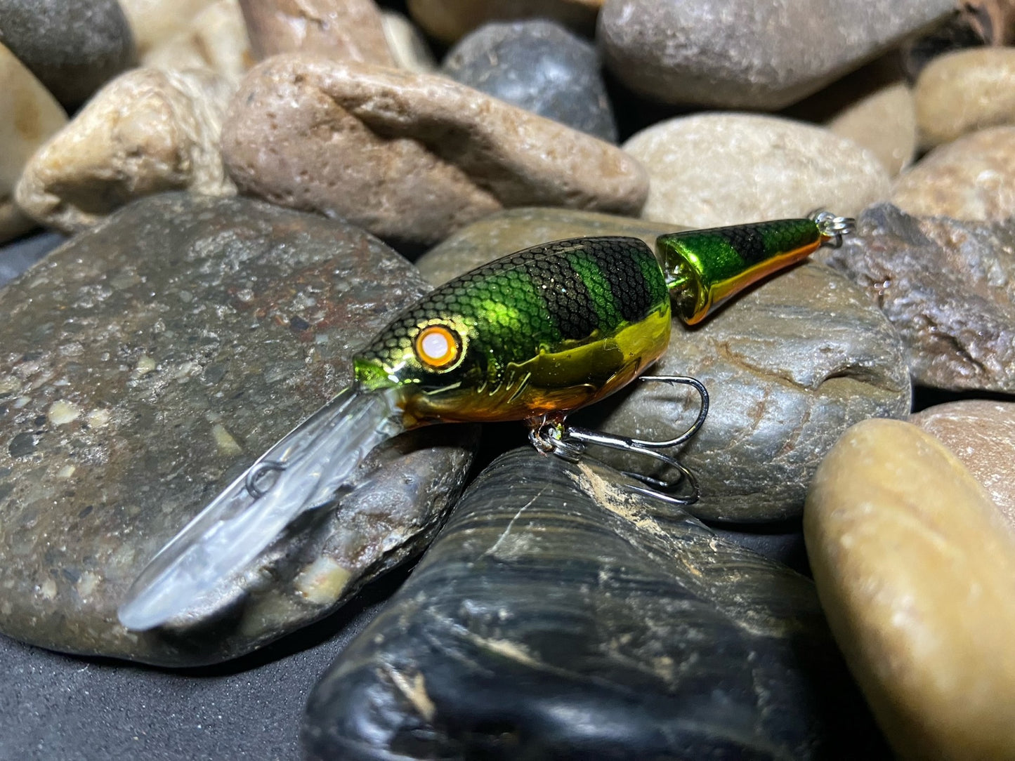 Flicker Shad Jointed Green Perch