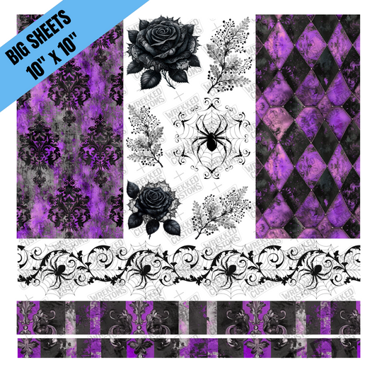 Purple & Black Mix (10x10)