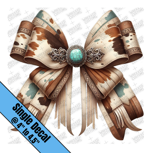 Western Cow Hide Bow