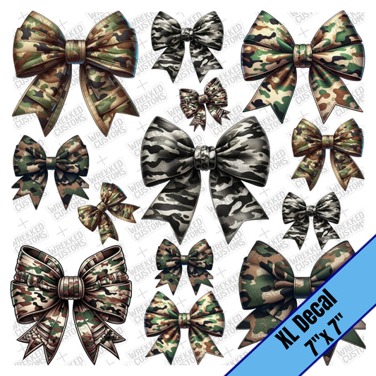 Camo Bows (7x7)