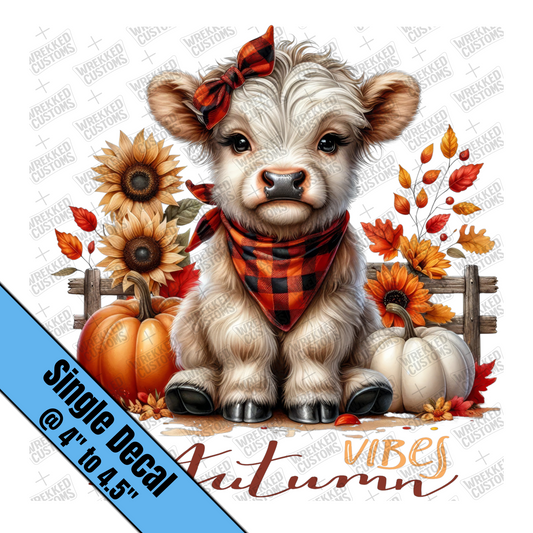 Autumn Vibes Cow