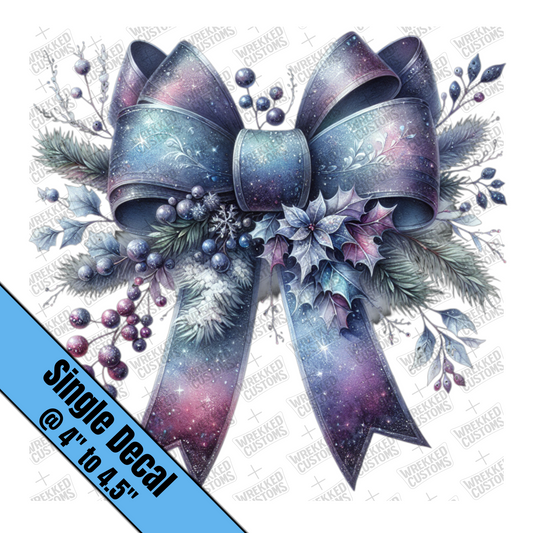 Purples & Blues Bow