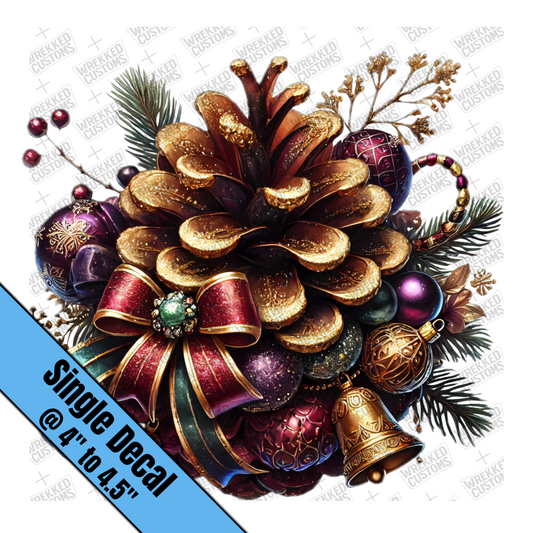 Purples & Burgundy Pinecone