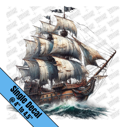 White Sailed Ship