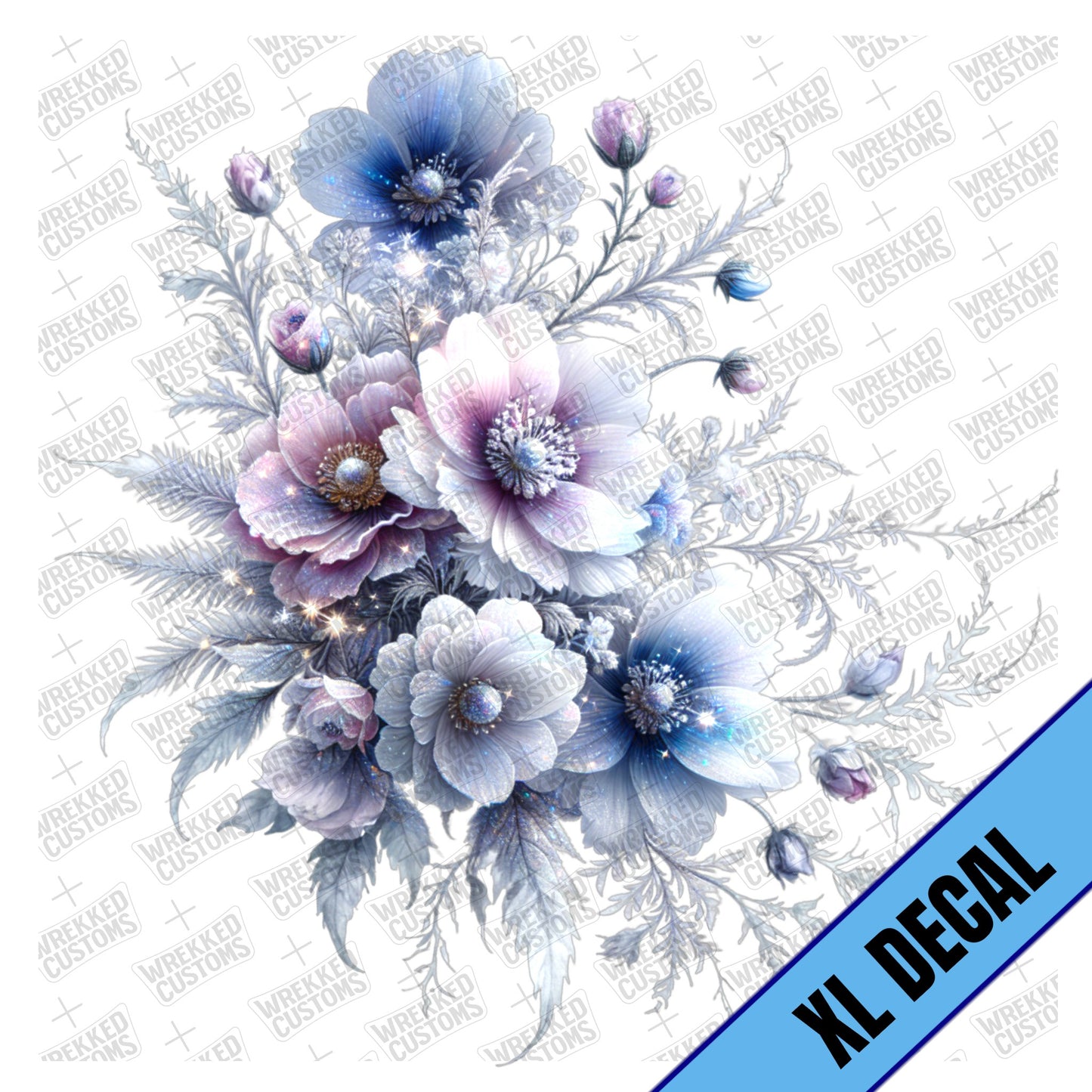 XL Frosted Floral